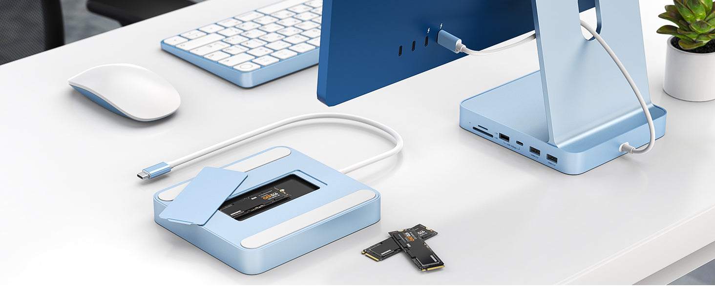 Introducing detailed specifications and explanations about our Minisopuru USB-C Dock for the iMac 24-inch M1 2021
