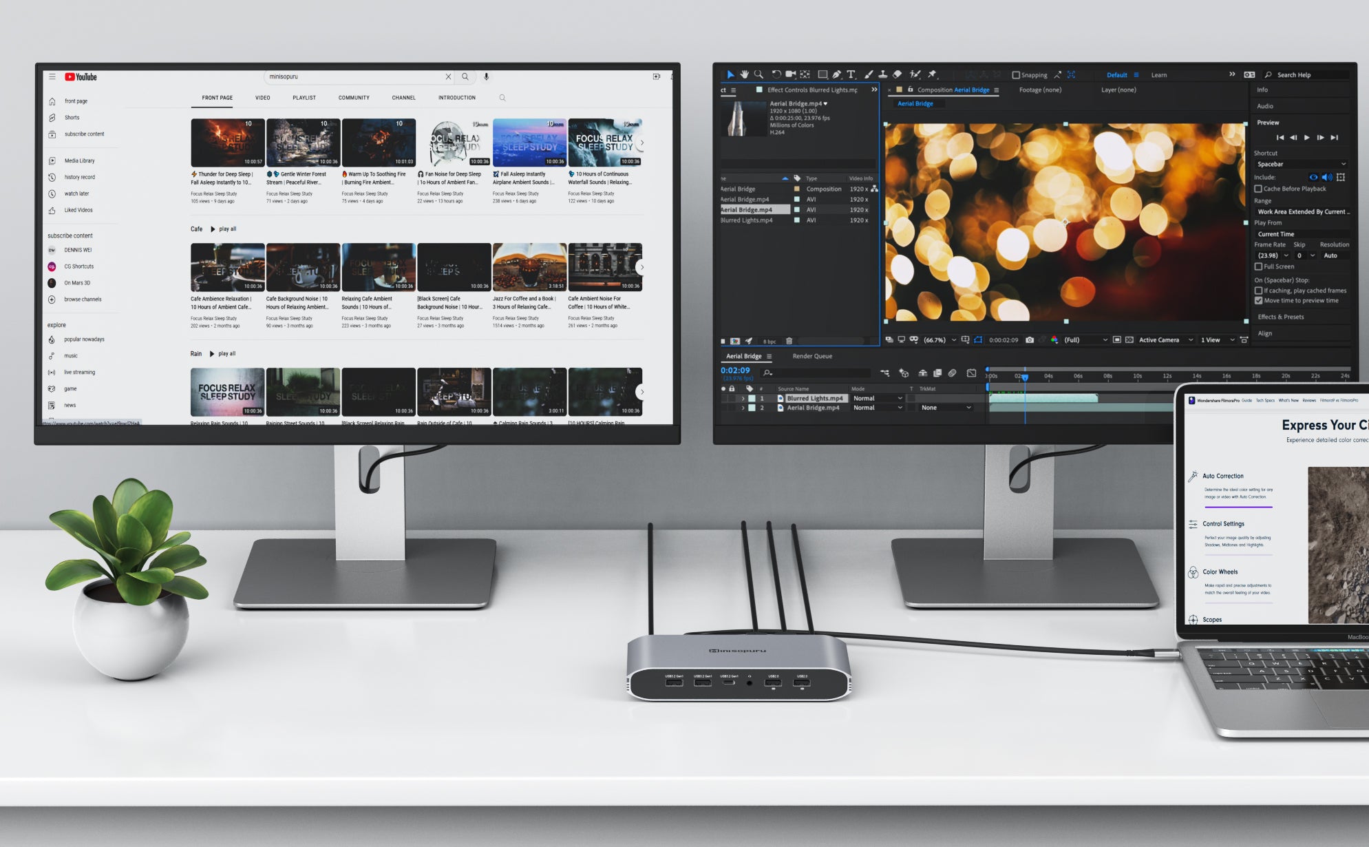 If I add a DisplayLink Dock Station or a graphics adapter to my system, will it prevent the system's built-in video output from working?