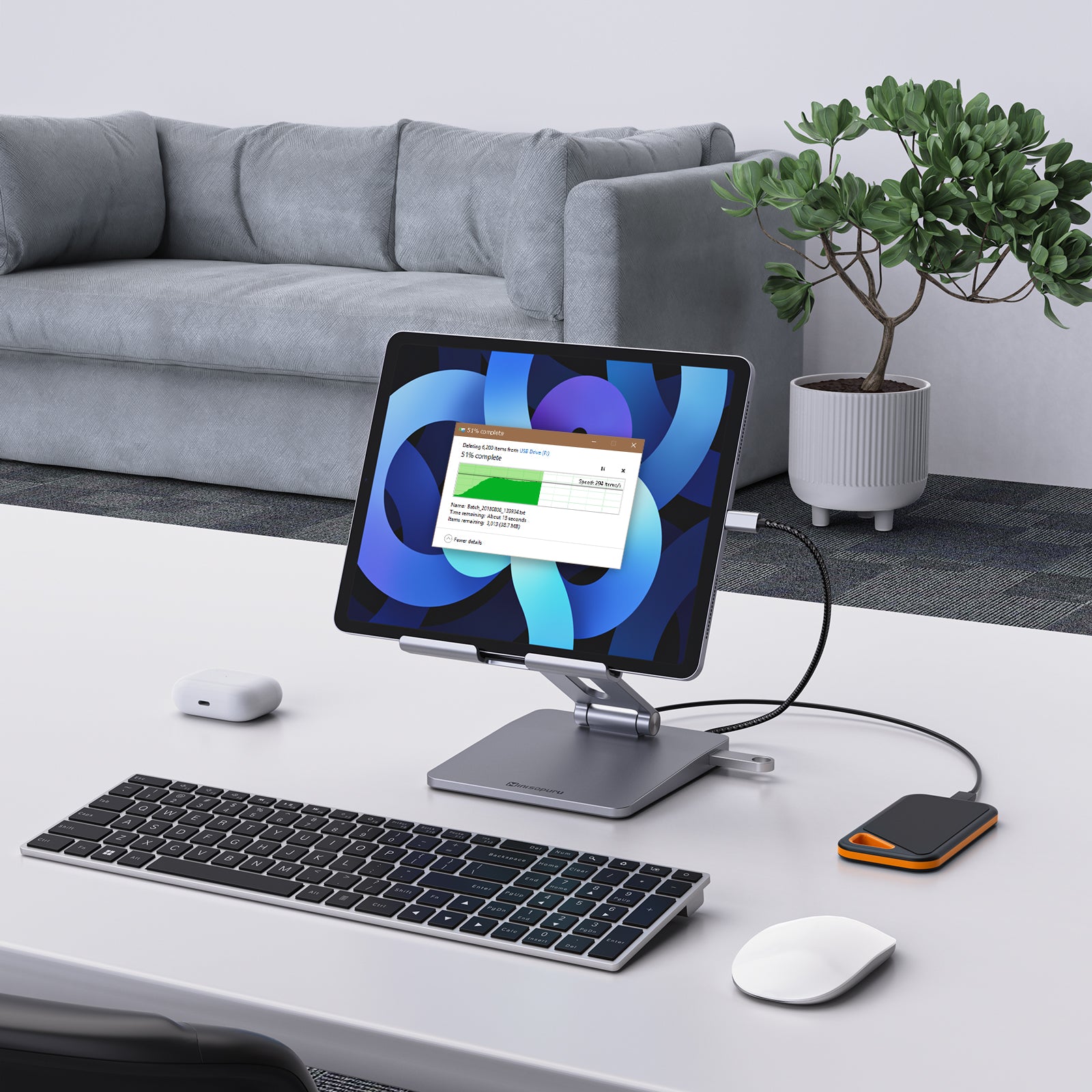 Minisopuru Giveaway - 🔥Get an iPad Pro stand Hub worth $99.99 for free.