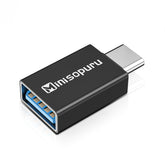 Minisopuru USB C to USB Adapter USB C Male to USB 3.0 Female OTG Converter