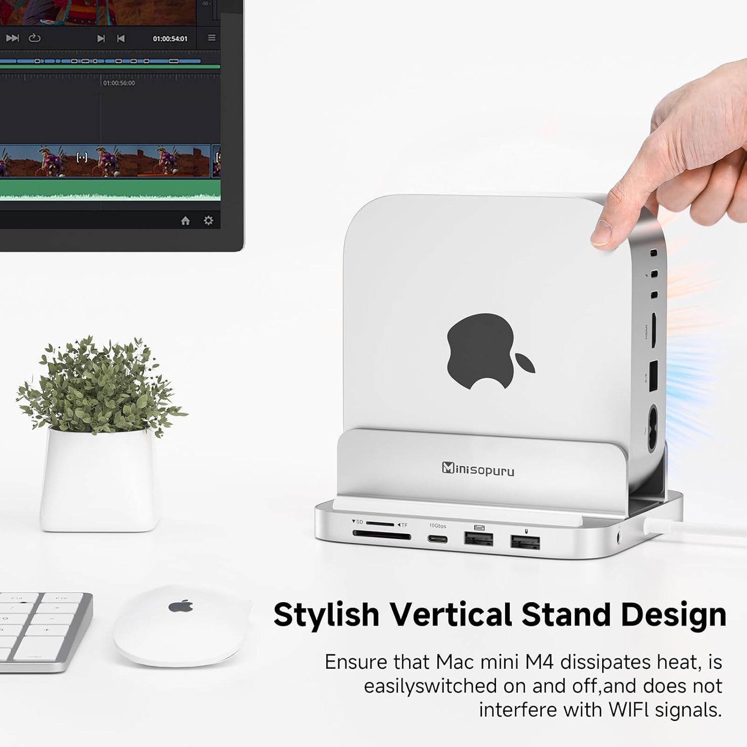 Minisopuru iExpandMate™ Mac Mini Dock for Mac Mini M4/M4 Pro | MINI218BPRO