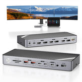 Minisopuru DisplayLink Docking Station 3 Monitors with 140W Power Adapter|MD6950U