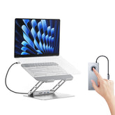 Minisopuru 2-in-1 Laptop Stand with USB-C Hub Workstation | MD801M