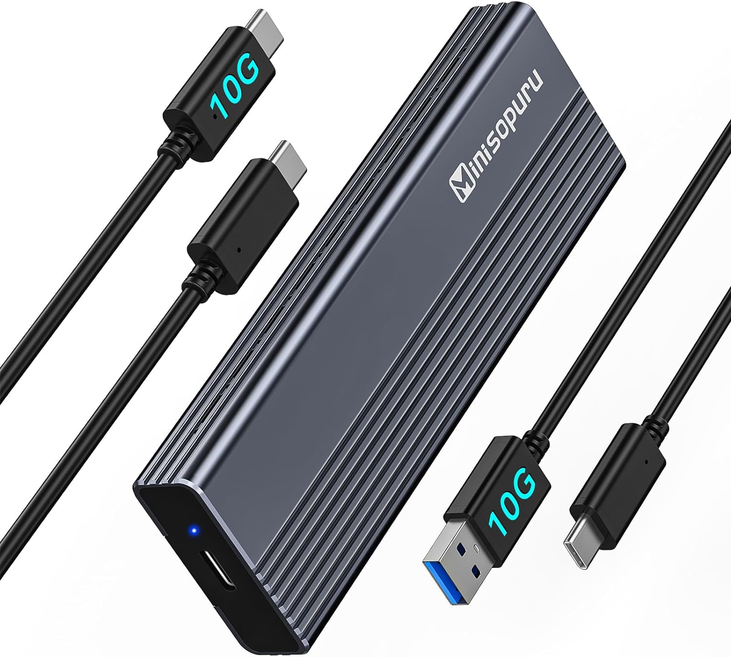 Minisopuru 10Gbps M.2 NVMe SSD Enclosure |ME801
