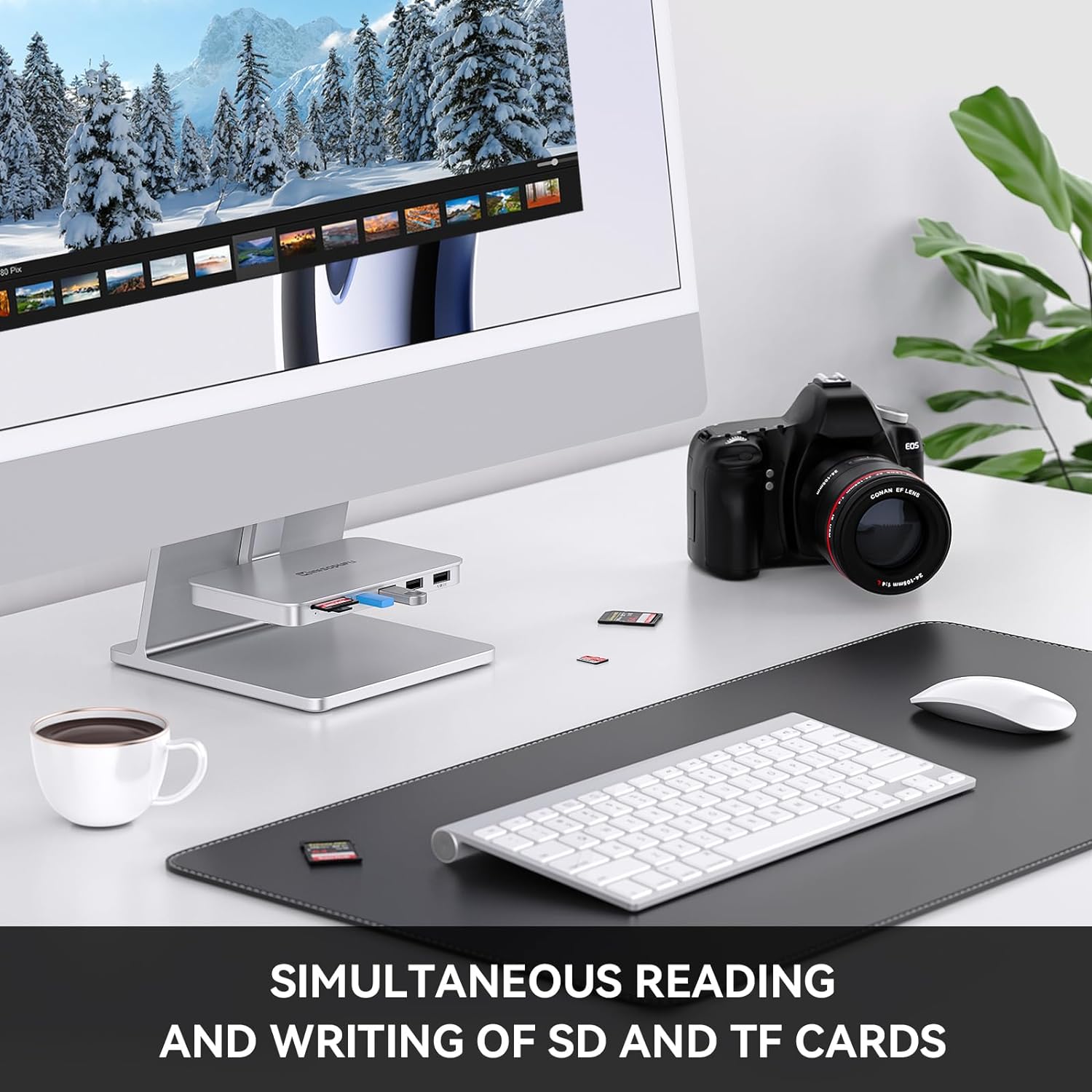 Minisopuru iMac Accessories for iMac 2021/2023, 6 in 1 iMac USB Hub, iMac Hub for M1/M3