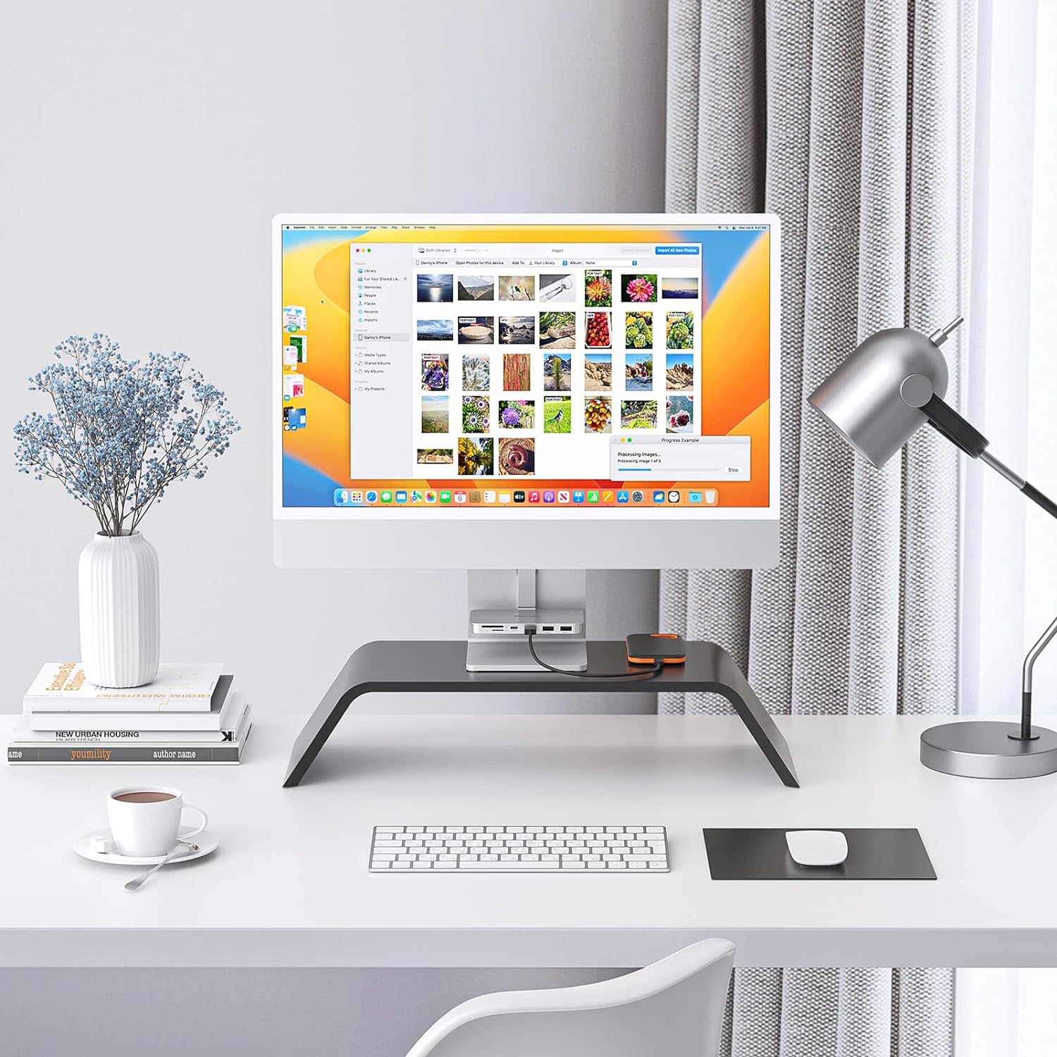 Minisopuru iMac Accessories for iMac 2021/2023, 6 in 1 iMac USB Hub, iMac Hub for M1/M3