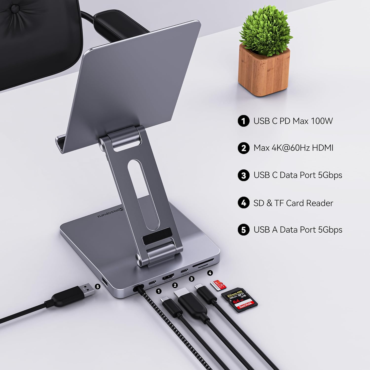 Minisopuru iPad Docking Station