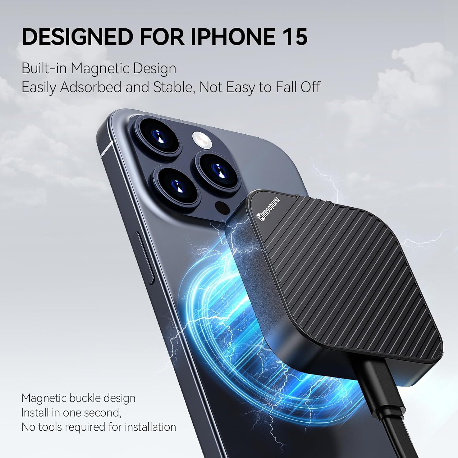 Minisopuru 2230 Magnetic NVMe Enclosure for iphone 15/iphone 15 Pro | MECX15