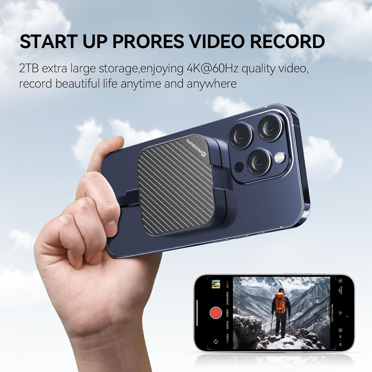 Minisopuru 2230 Magnetic NVMe Enclosure for iphone 15/iphone 15 Pro | MECX15