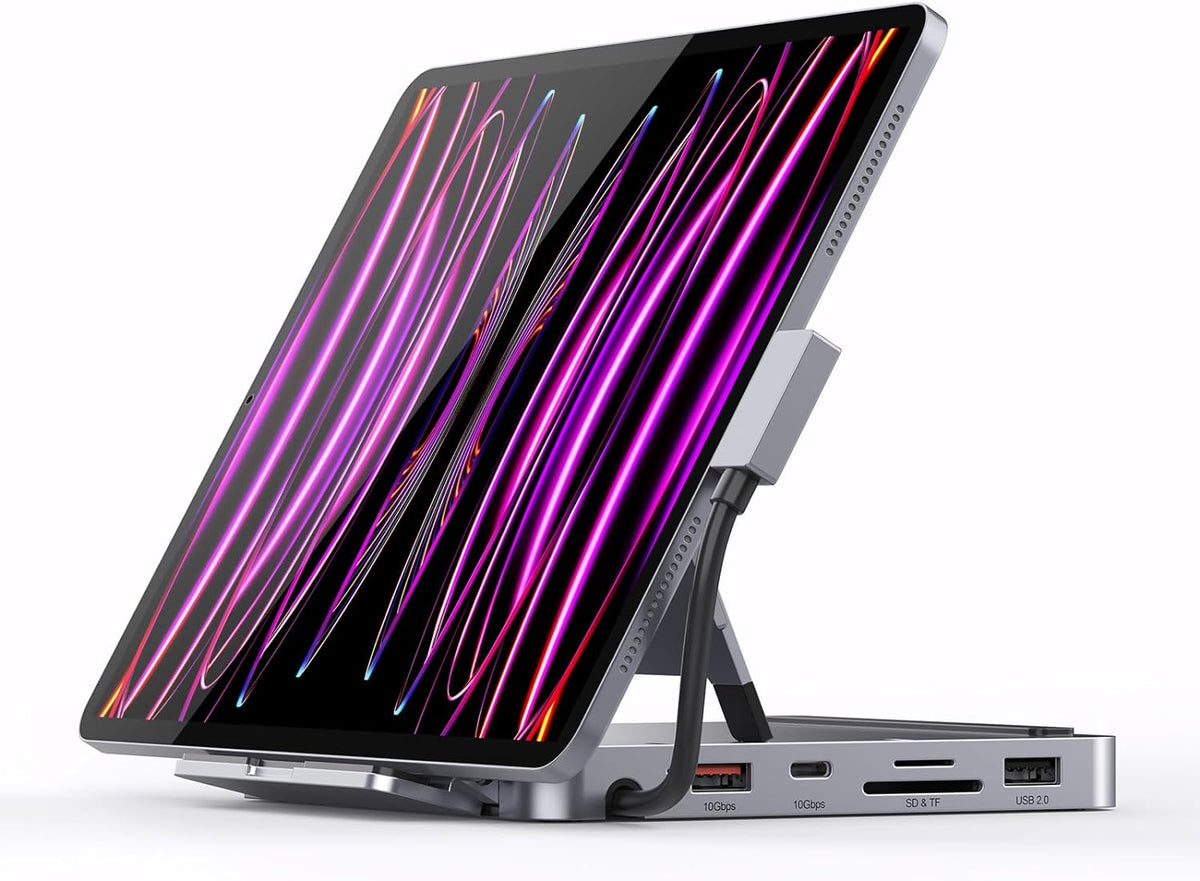 Minisopuru iPad Docking Station with Aluminum Foldable Stand| MD818i