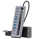 Minisopuru Powered USB C Hub with 65W Power Adapter| MH706P