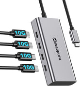 Minisopuru 4 Port 10Gbps USB C Hub-【Not Support Charge & Video】|UCH803