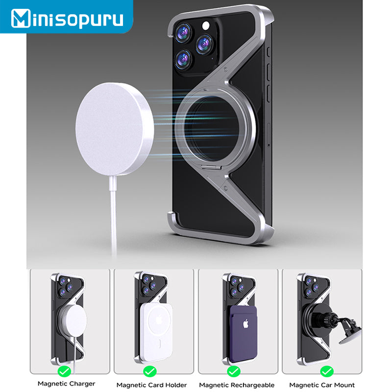 Magsafe Phone Stand M Shape Case For iPhone 15/16 PRO MAX |MZ2571