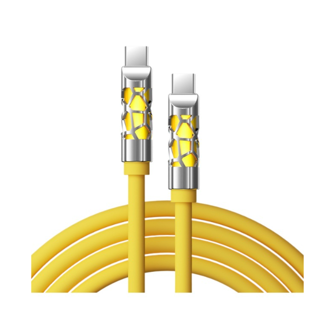 240W Fast Charging Silicone RGB Light-emitting Data Cable for iPhone 3.93ft |MX2561