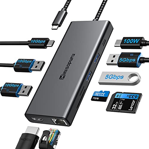 Minisopuru 10Gbps 10 in 1  USB-C & USB-A Hub | 193i