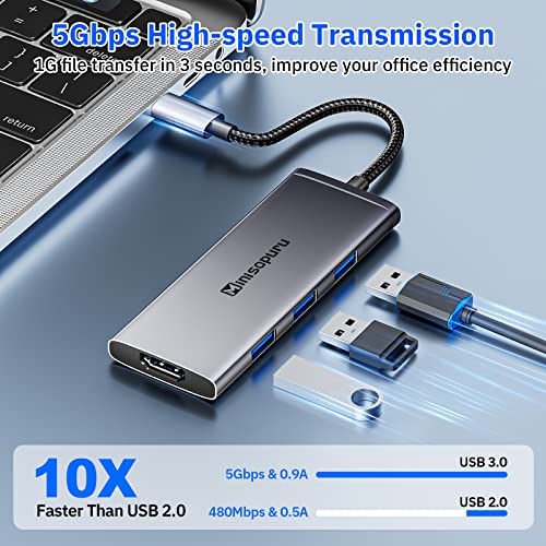 high speed 7 in 1 usb c hub adapter