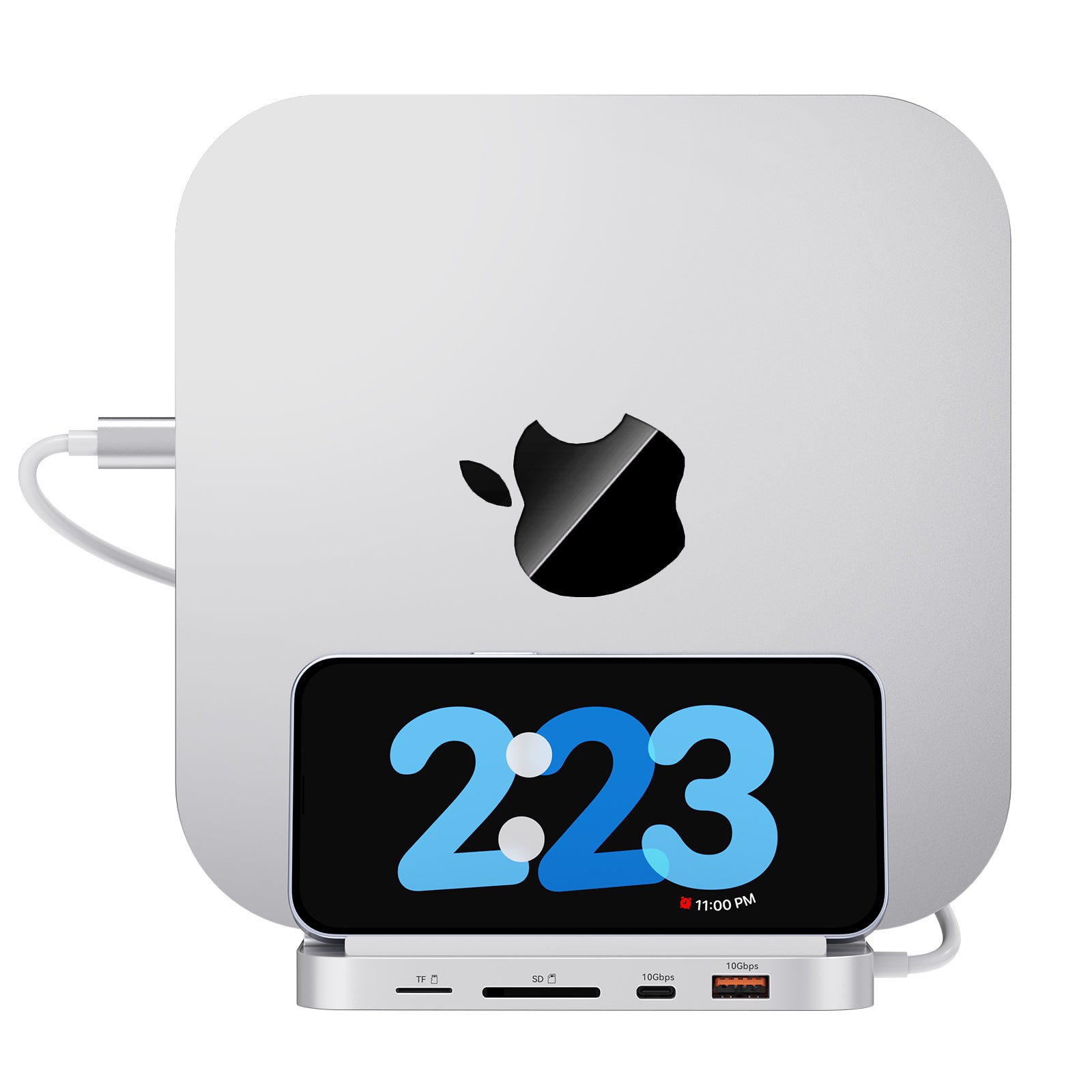 Minisopuru Upgrade Mac Mini Dock Support M.2 NVMe/SATA SSD, Mac Mini Hub|MH218A