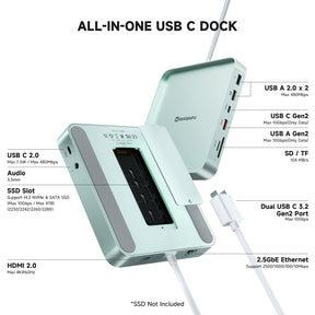 Minisopuru iExpandMate™ iMac Dock for iMac M1/M3/M4 | DS802-PRO-G