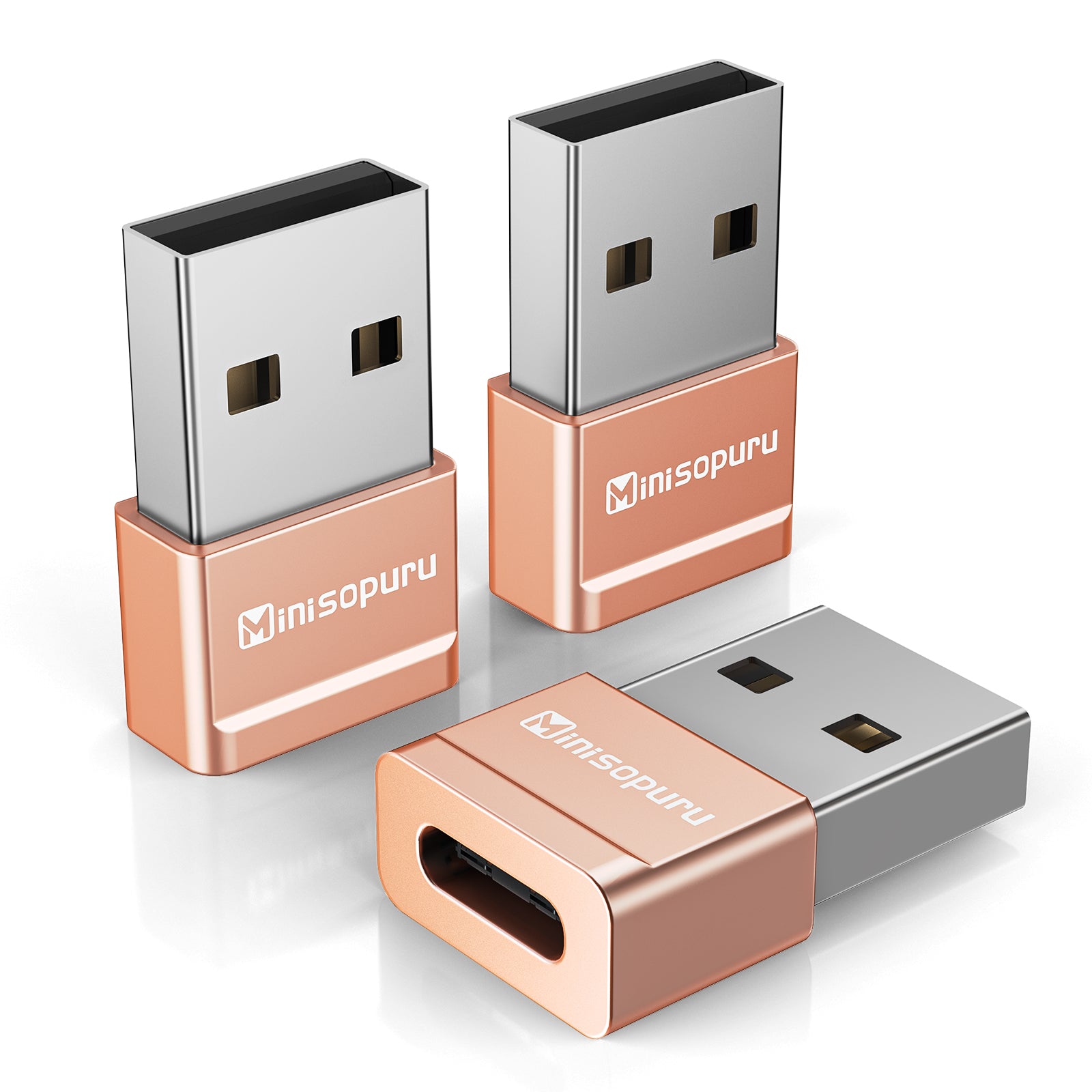 Minisopuru USB to USB C Adapter to Male Charger Converter|MAC802