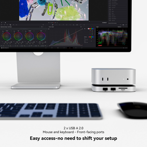 Minisopuru iExpandMate™ Mac Mini Hub & Stand with SSD Enclosure for Mac Mini M4/M4 Pro | MINI4PRO