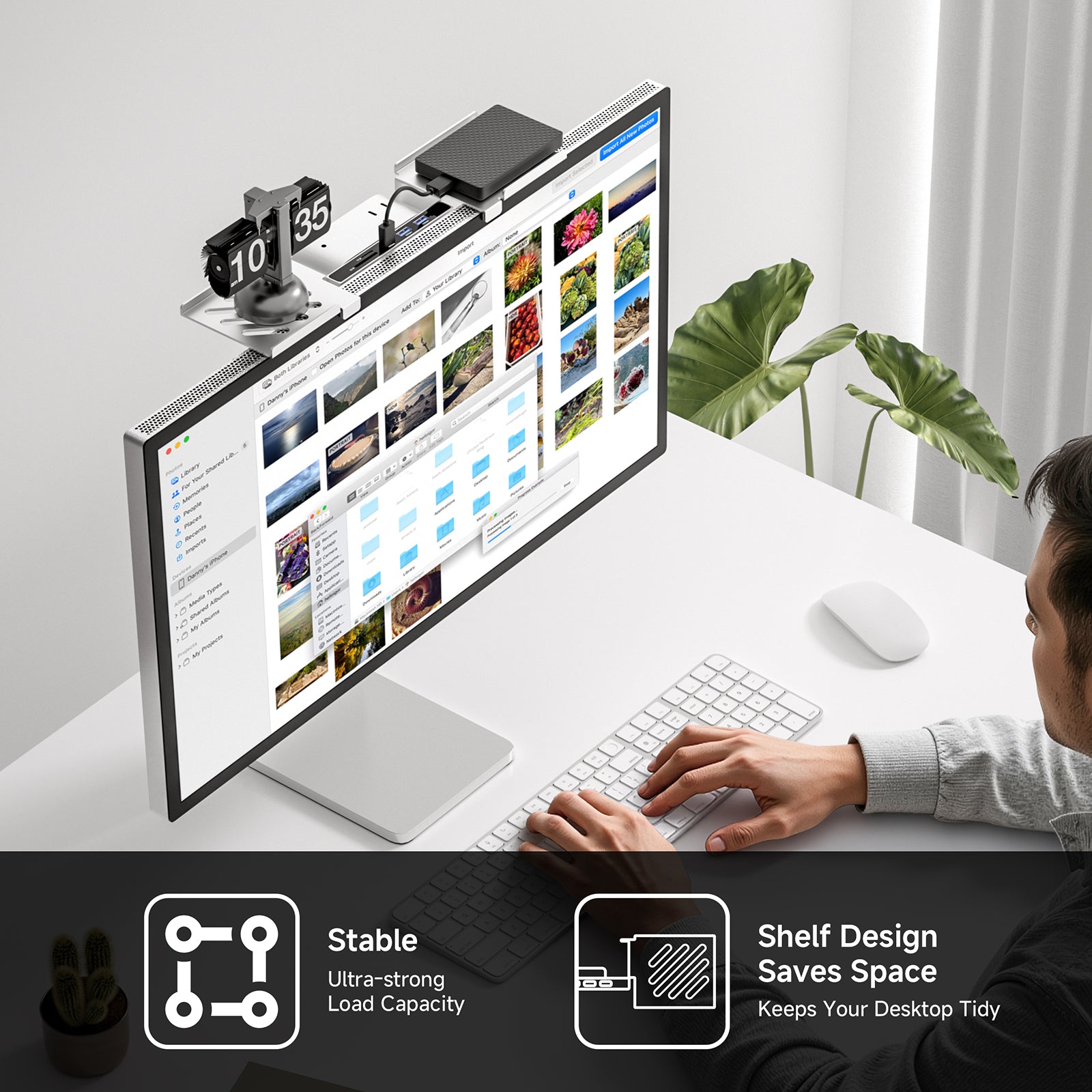 Minisopuru All Aluminum Mac mini M4 Dock Under Desk and Wall Mount | MINI4Ultra