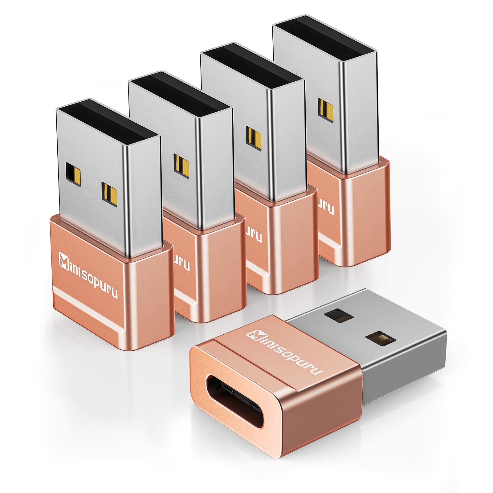 Minisopuru USB to USB C Adapter to Male Charger Converter|MAC802