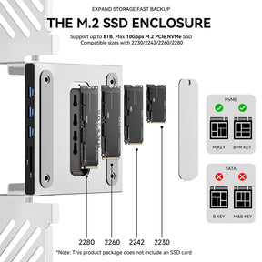 Minisopuru All Aluminum Mac mini M4 Dock Under Desk and Wall Mount | MINI4Ultra