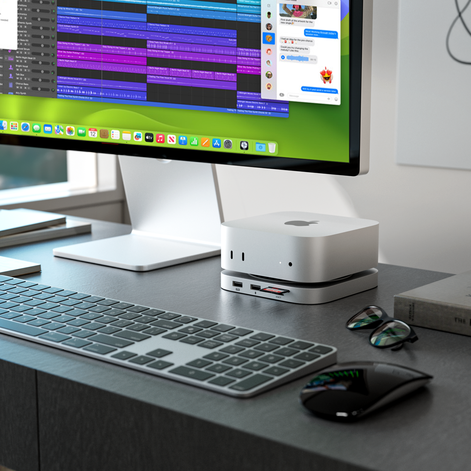 Minisopuru iExpandMate™ Mac Mini Hub & Stand with SSD Enclosure for Mac Mini M4/M4 Pro | MINI4PRO