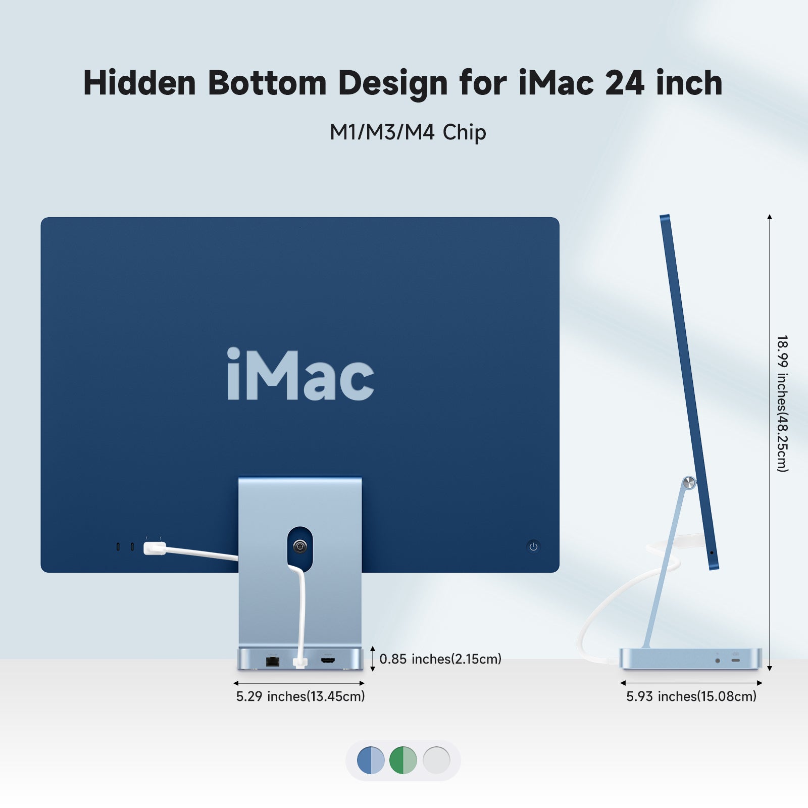 Minisopuru iExpandMate™ iMac Dock for iMac M1/M3/M4 | DS802-PRO-B