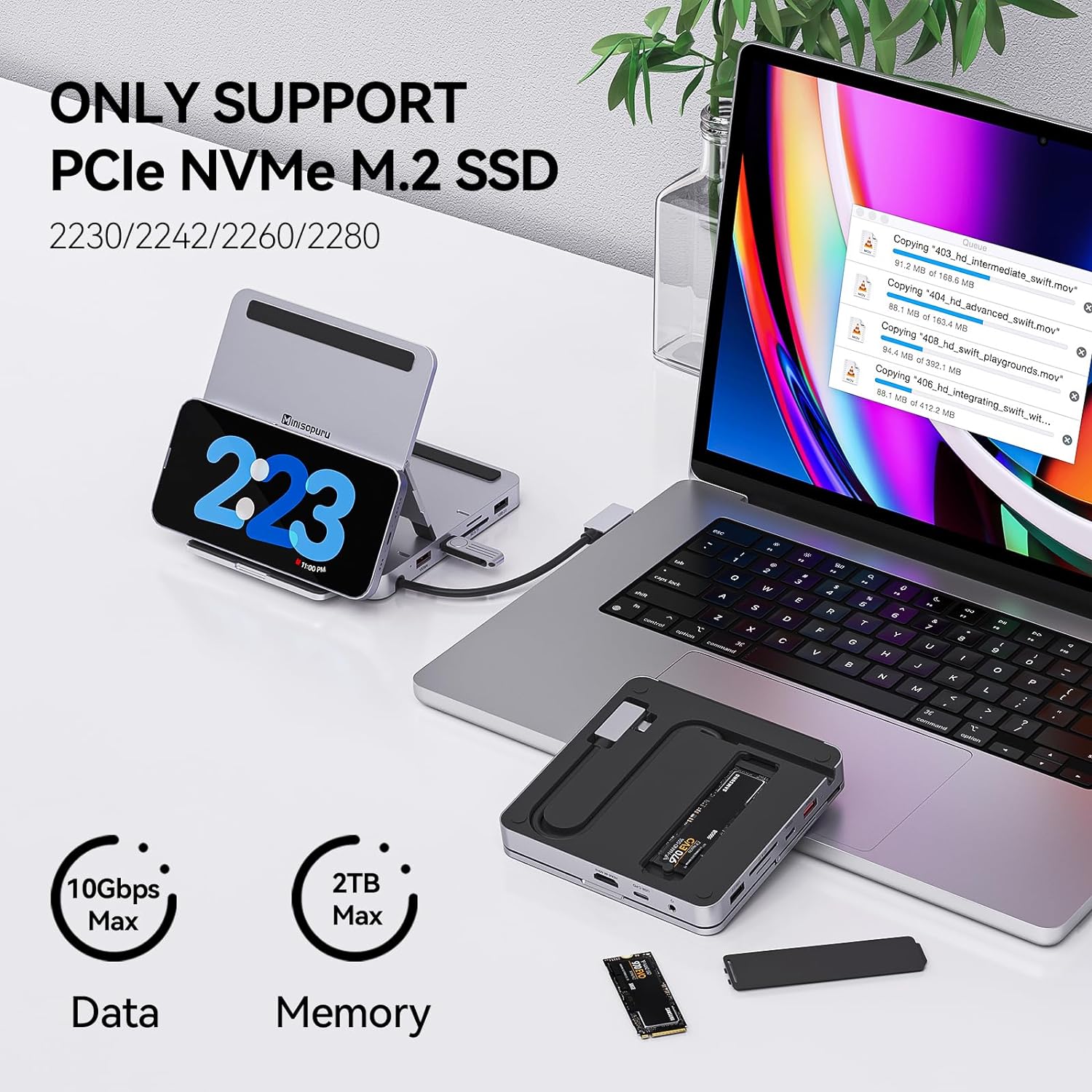 only support pcle nvme m.2 ssd