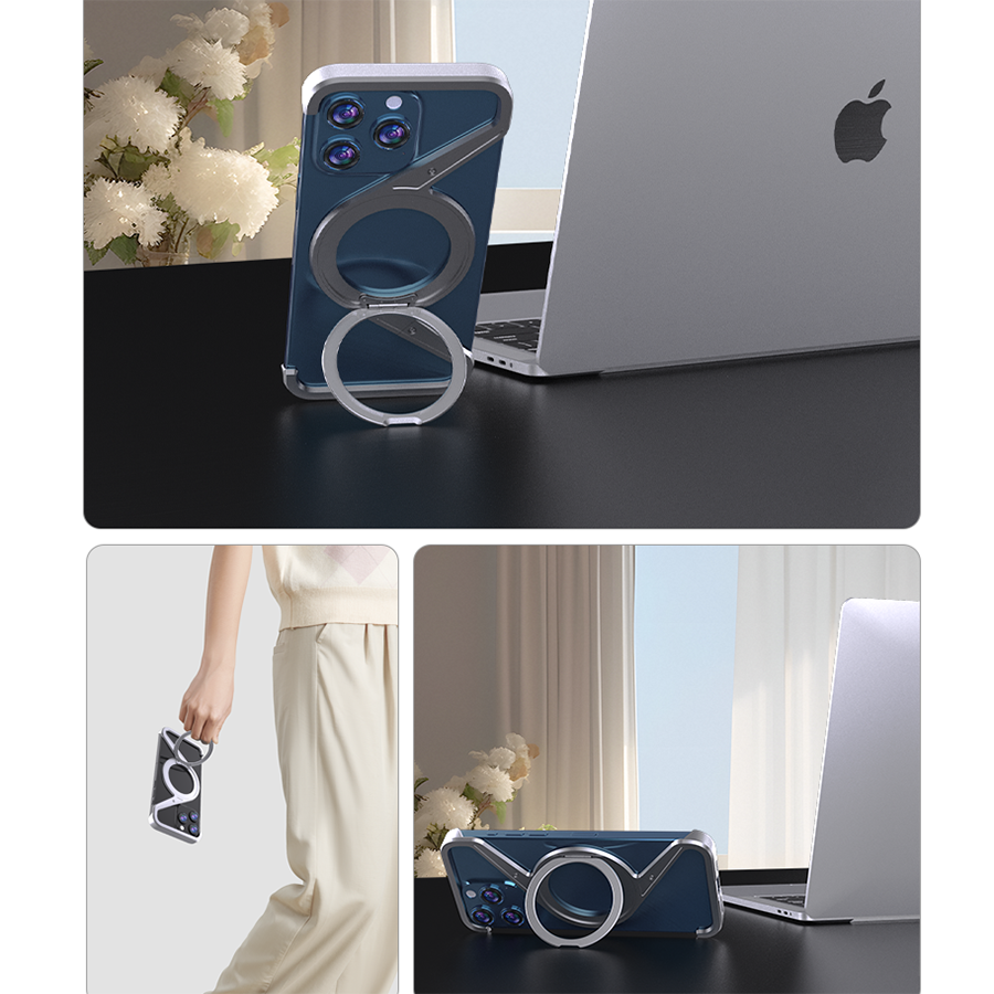 Magsafe Phone Stand M Shape Case For iPhone 15/16 PRO MAX |MZ2571