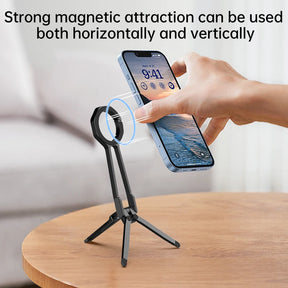 Magnetic Phone Tripod Stand |MZ25413_silver