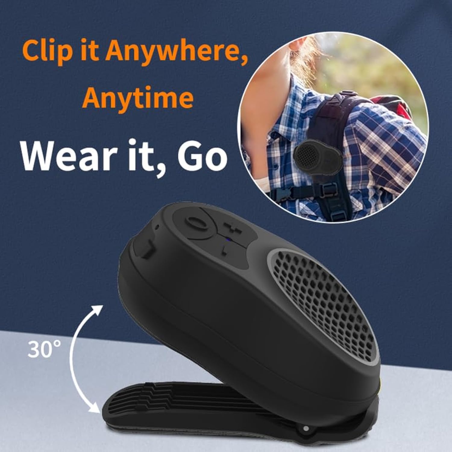 Wearable Bluetooth Speaker Small with Clip |S01