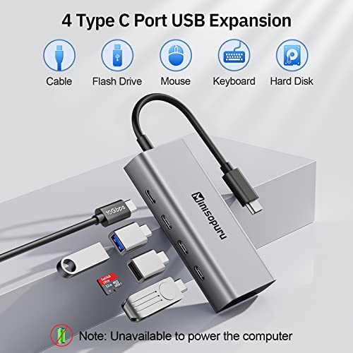 4 port type c usb  hub