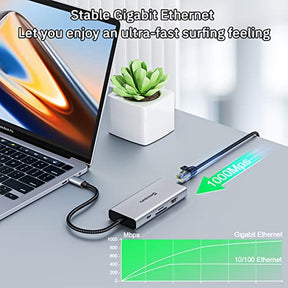 9 in 1 Laptop Docking Station with Dual 4K@60Hz | UCH805