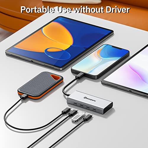 portable 4 port usb c hub