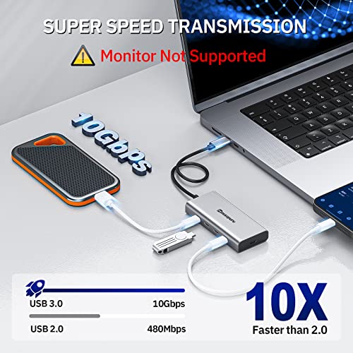 high speed pd charge usb c hub