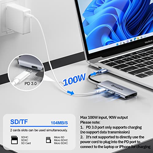 Sybra® USB-C Hub 11 en 1 - Adaptateur USB C - USB C vers HDMI