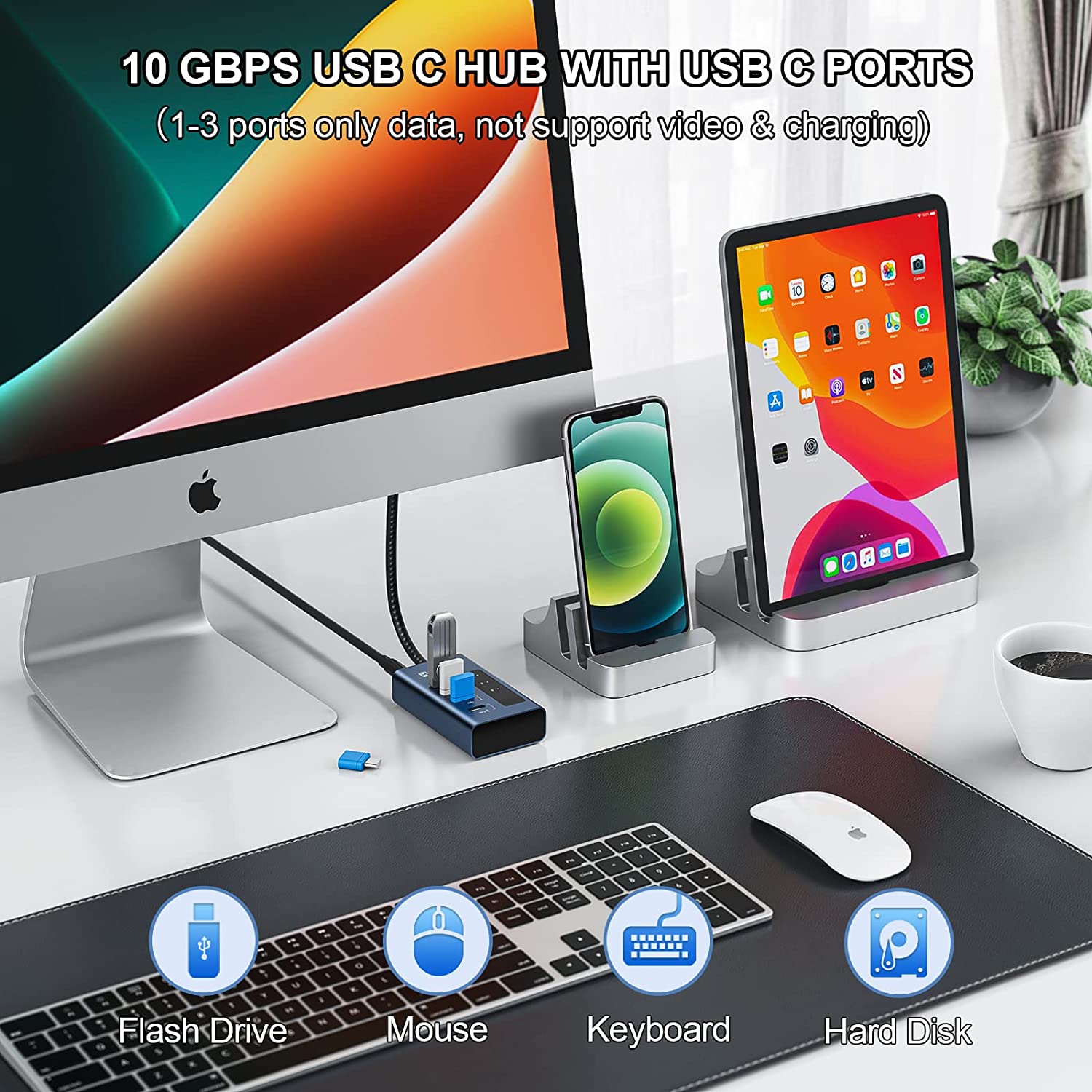 10 gbps usb c hub with usb c ports 