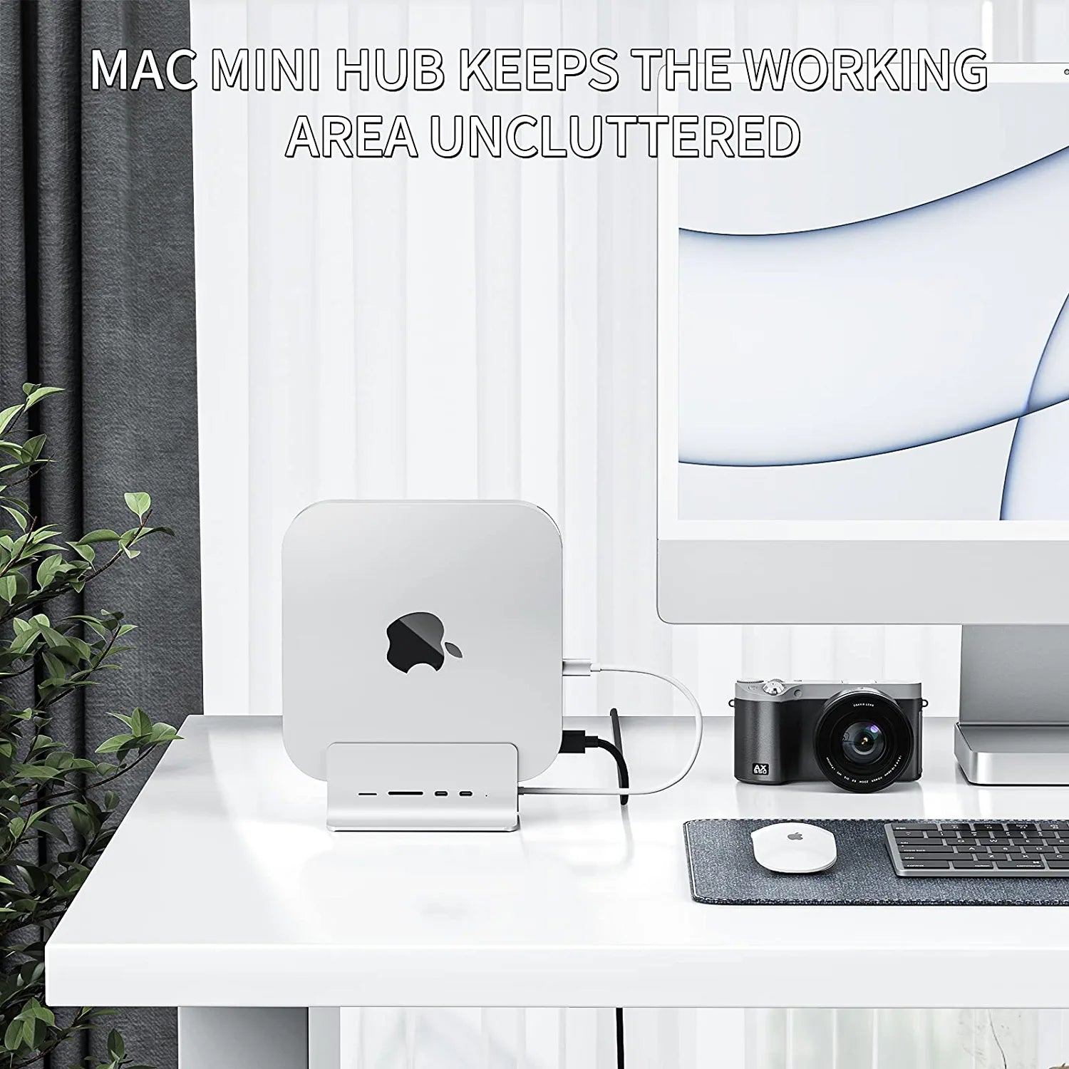 Type-C Aluminum Stand & Hub for Mac Mini